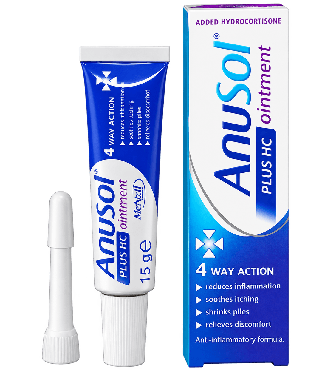 Anusol Plus HC Ointment (Hydrocortisone + Zinc Oxide - Haemorrhoids)