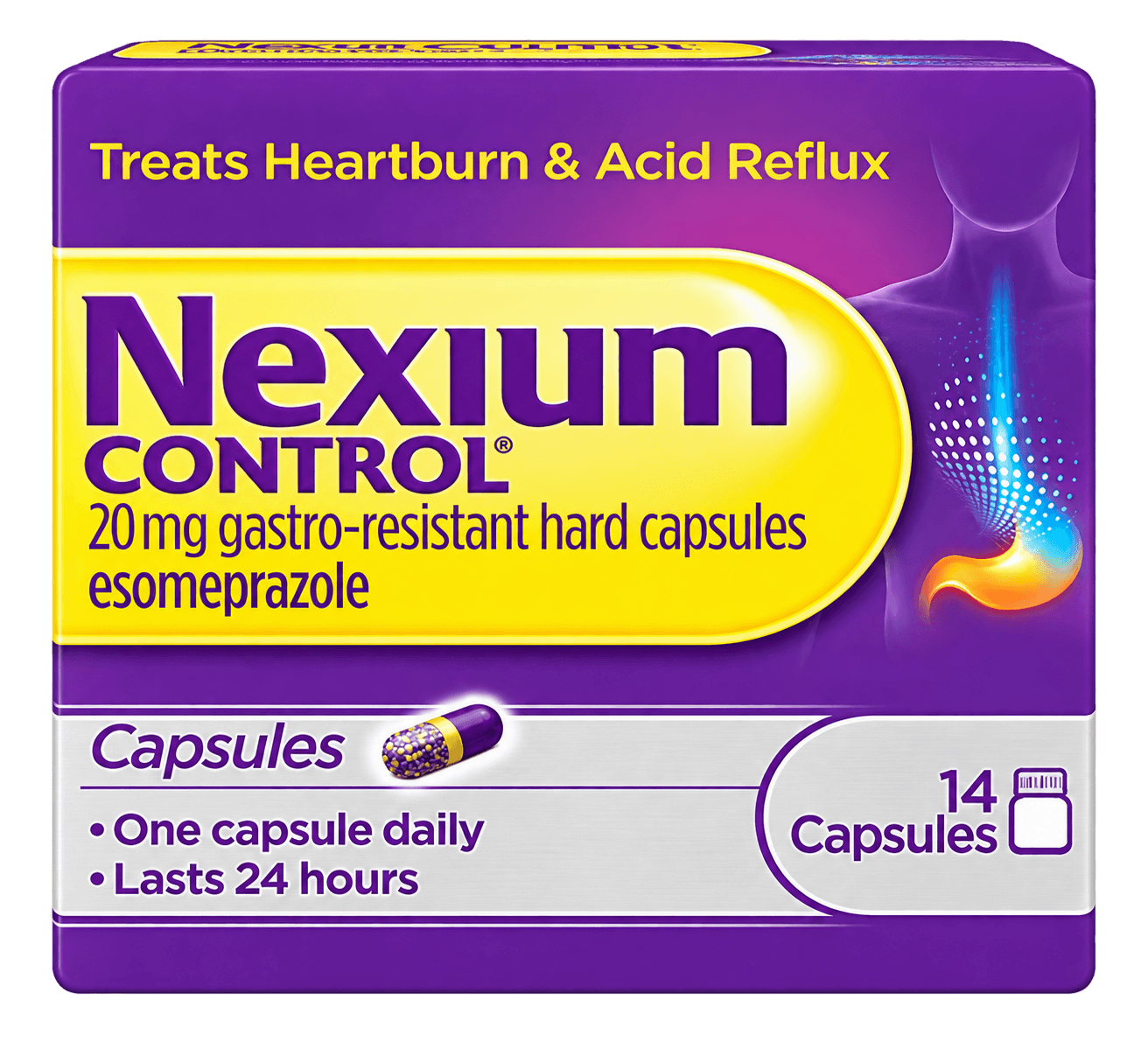 Esomeprazole 20mg Tablets (Nexium Control - Heartburn & Reflux)