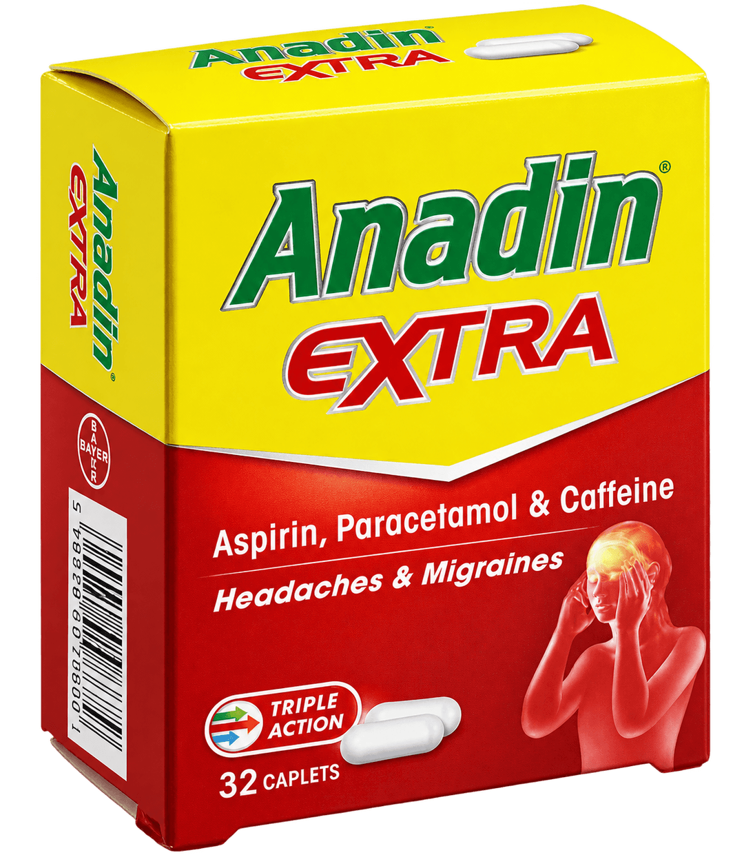Anadin Extra Caps - Aspirin 300mg Tablets (Headaches & Migraines)