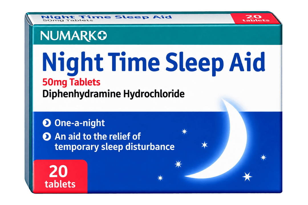 Diphenhydramine 50mg Tablets (Generic Nytol One-A-Night - Short-Term Sleep Aid)