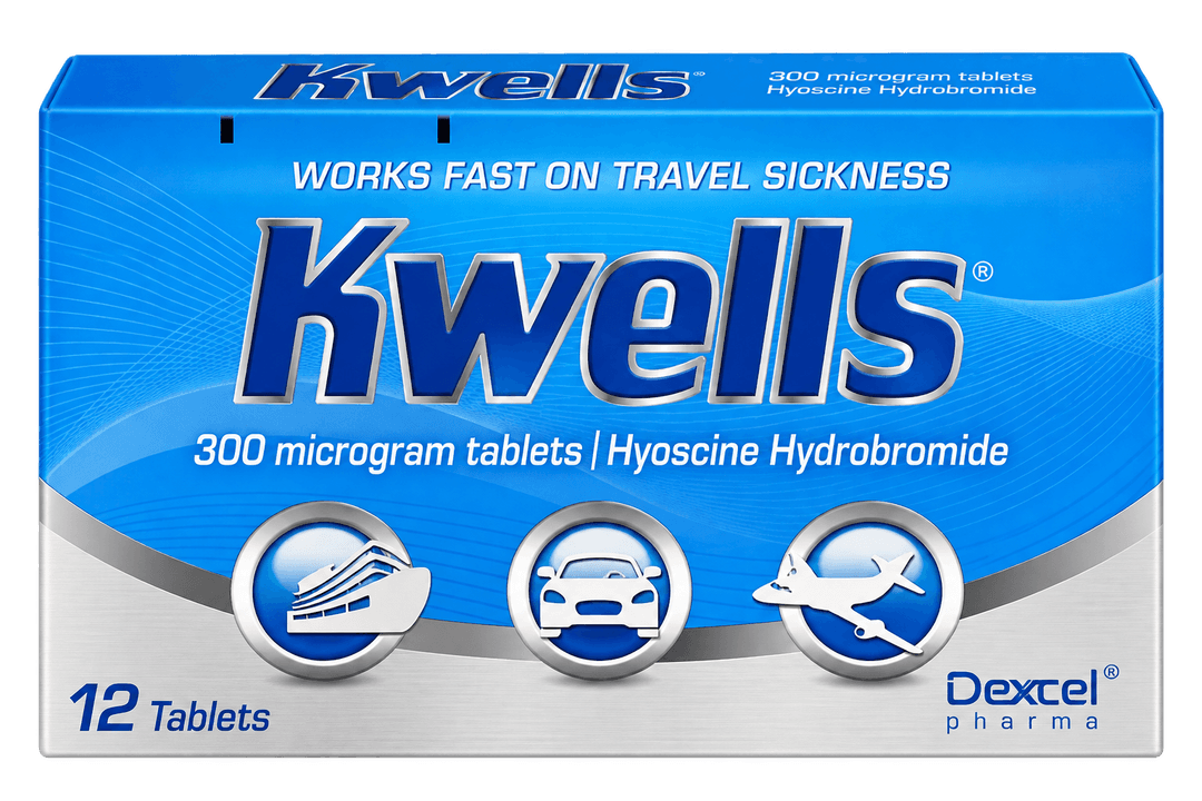 Hyoscine Hydrobromide 300mcg Tablets (Kwells - Travel Sickness)