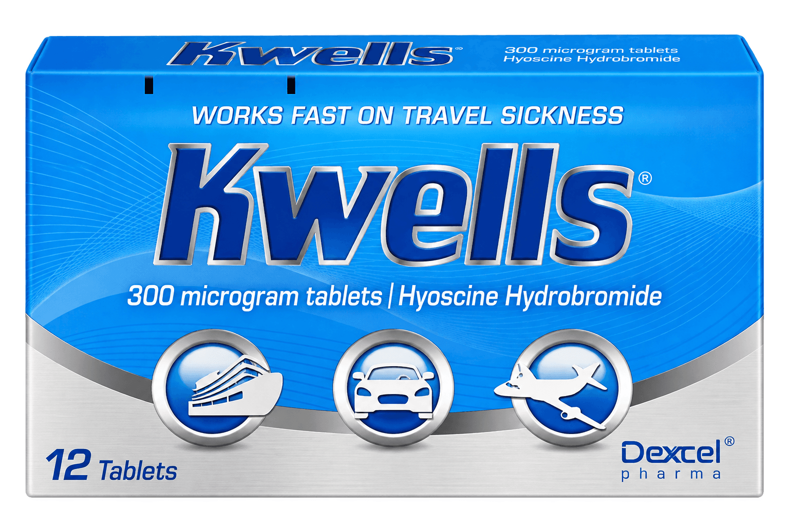 Hyoscine Hydrobromide 300mcg Tablets (Kwells - Travel Sickness)