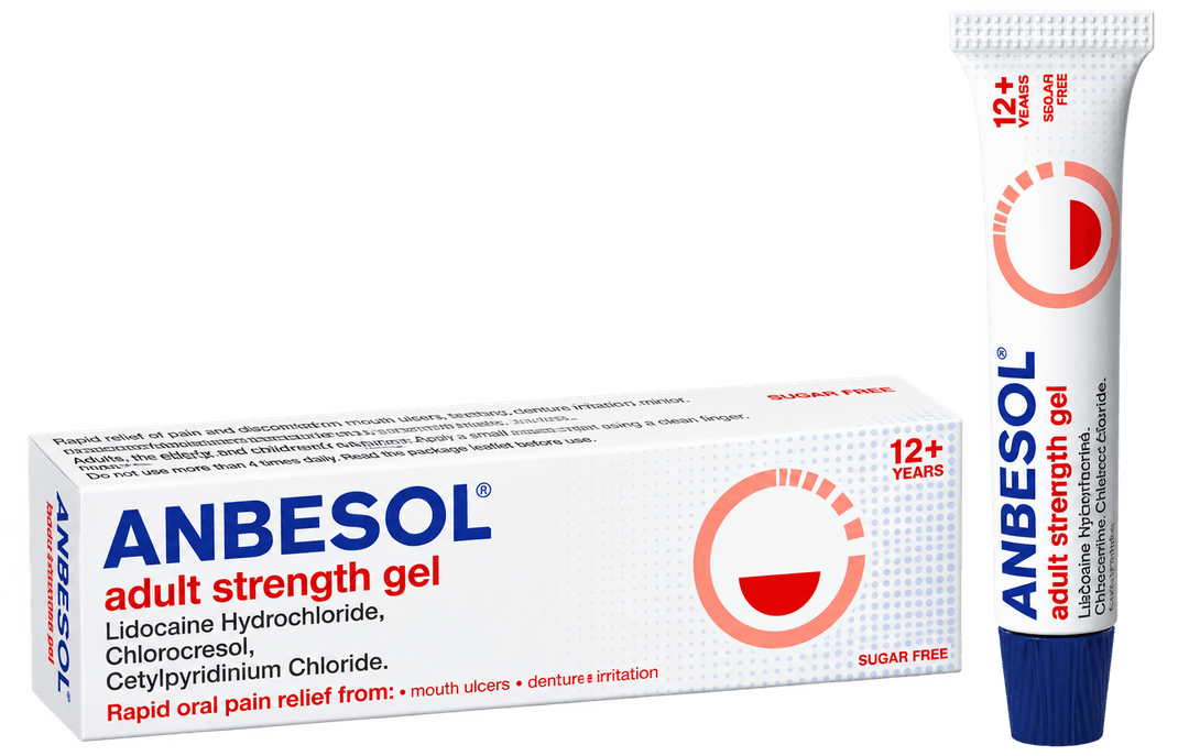 Anbesol Adult Strength Gel - Lidocaine & Cetylpyridinium Gel (Mouth Ulcers)